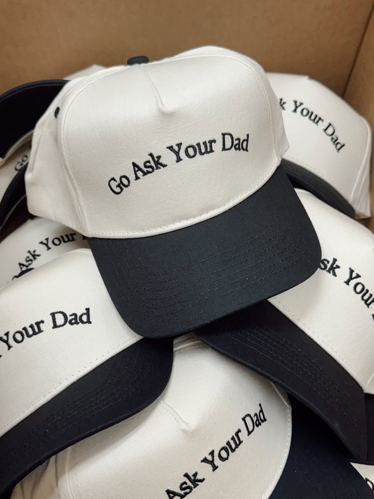 Go Ask Your Dad. Vintage Trucker Hat - PREORDER - Shop LINNY CO