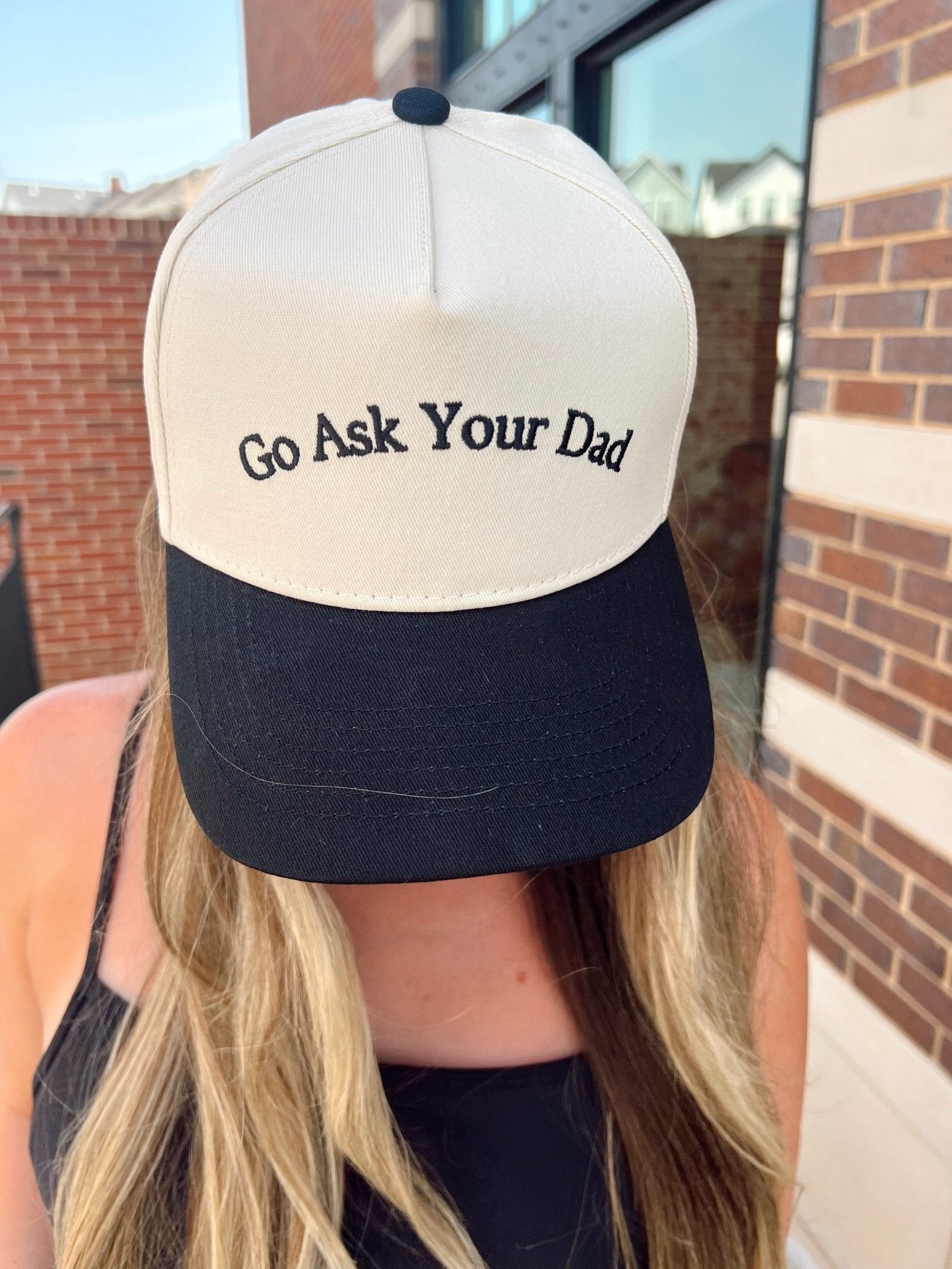 Go Ask Your Dad. Vintage Trucker Hat - PREORDER - Shop LINNY CO
