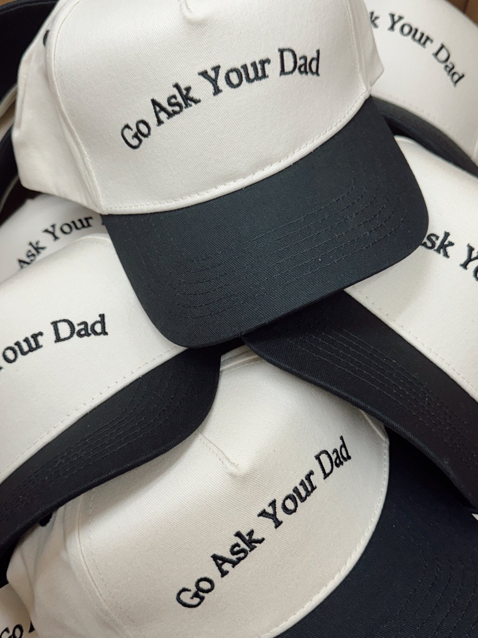 Go Ask Your Dad. Vintage Trucker Hat - PREORDER - Shop LINNY CO