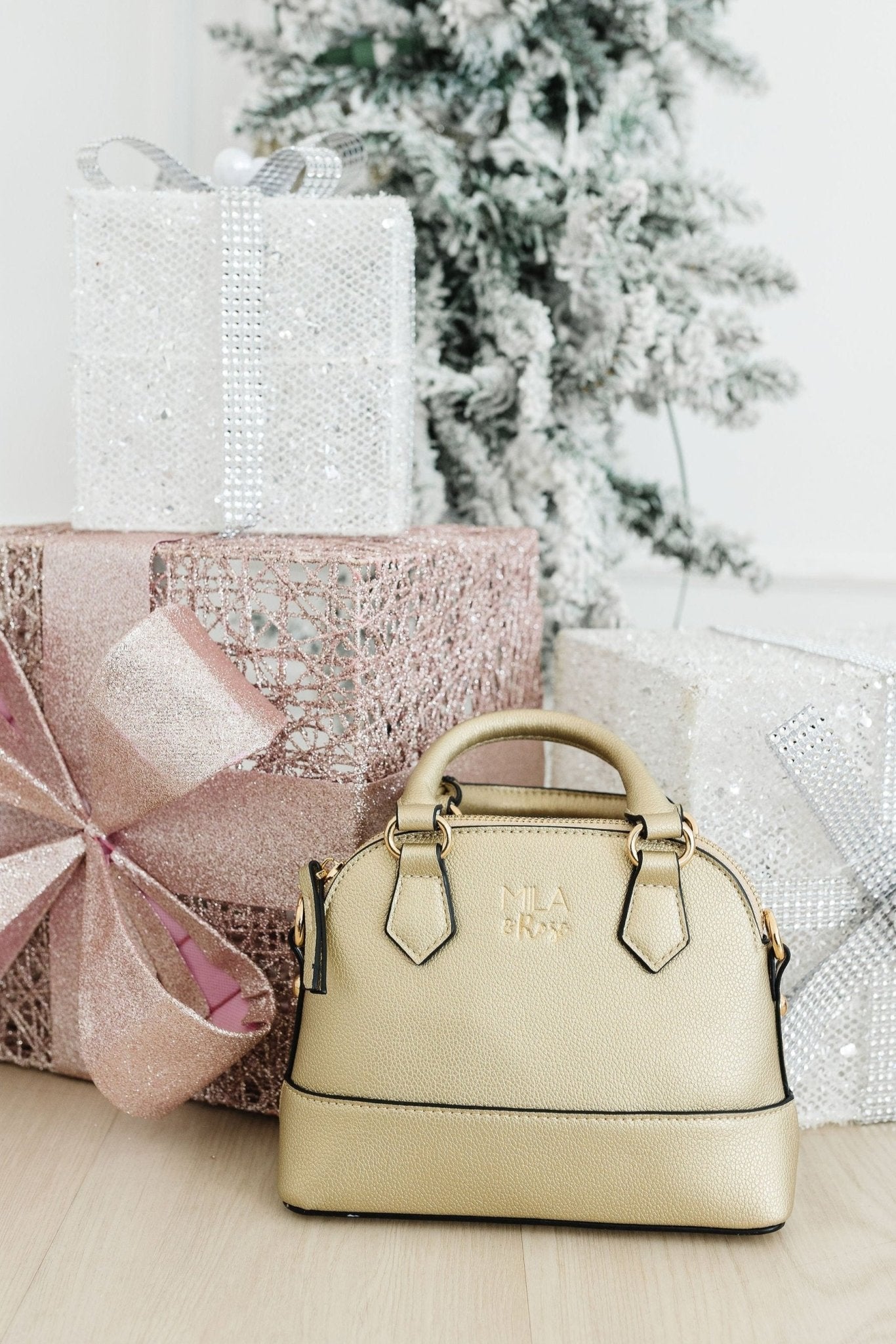 Gold Metallic Girl's Crossbody Purse - Shop LINNY CO