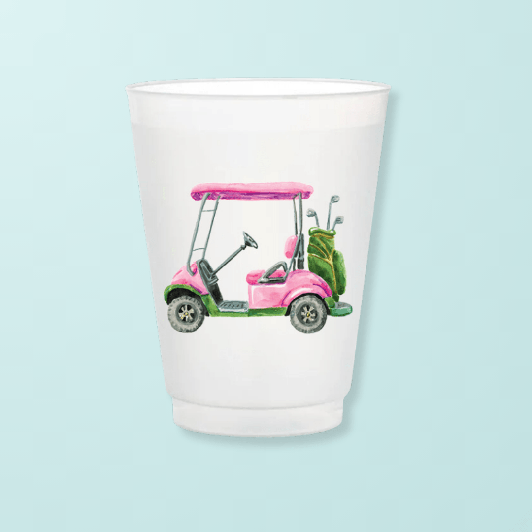 Golf Cart Frosted Cups - Shop LINNY CO