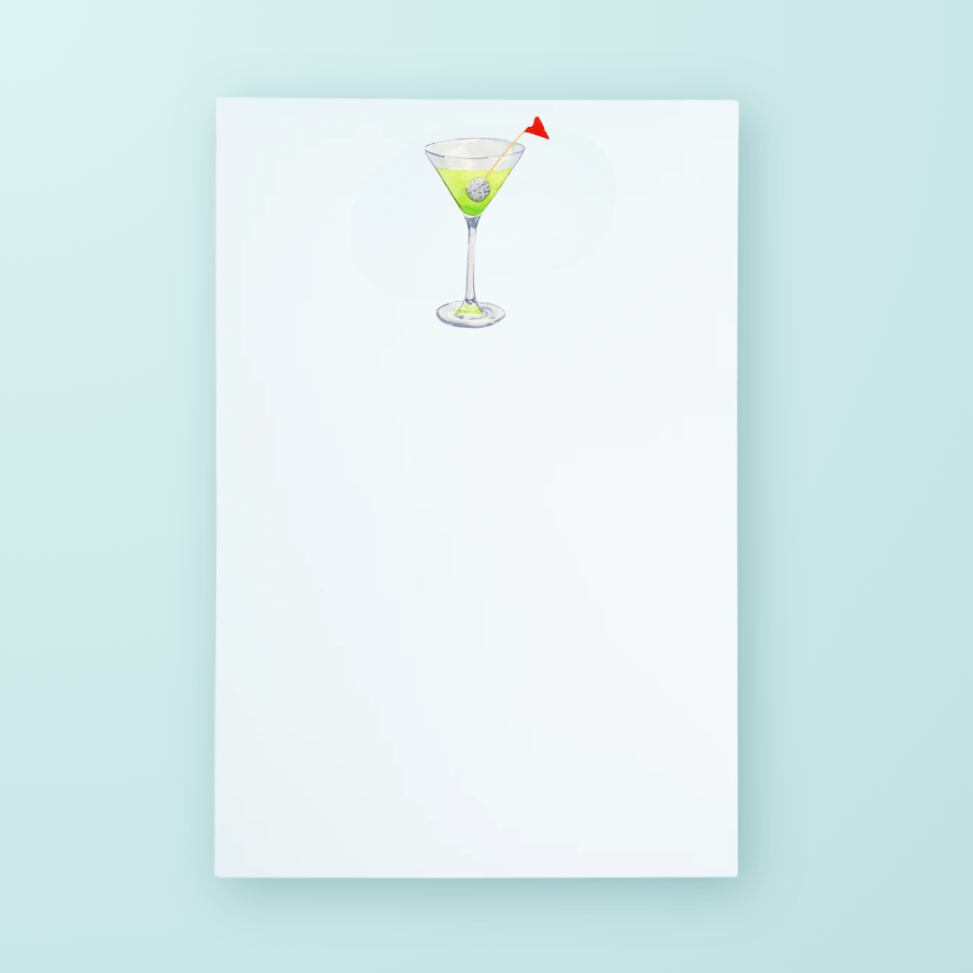 Golf Martini Notepad - Shop LINNY CO