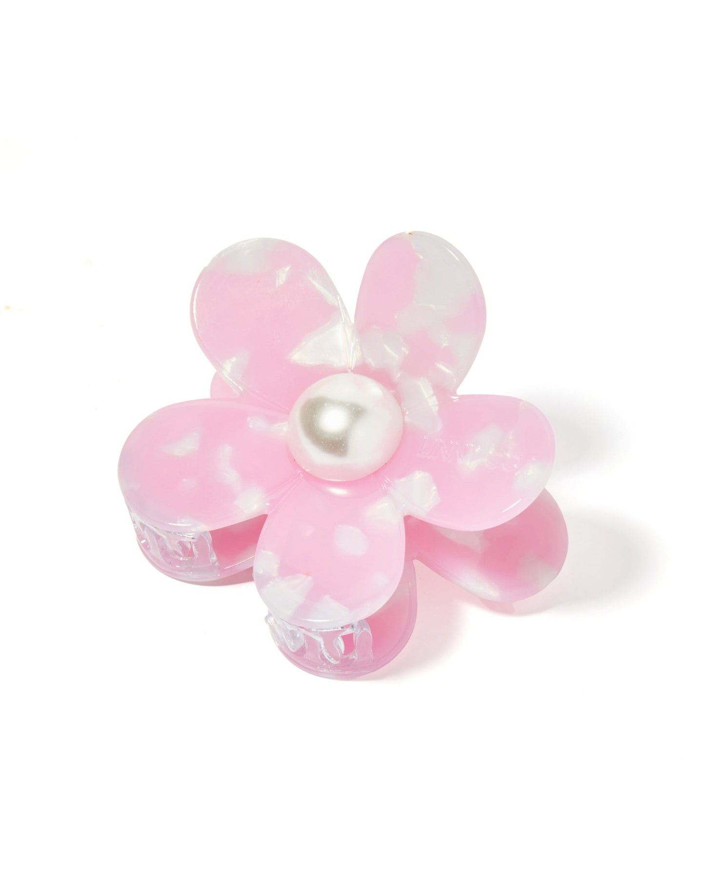 Hair Clip - Gigi Pink with Pearl Center - Shop LINNY CO