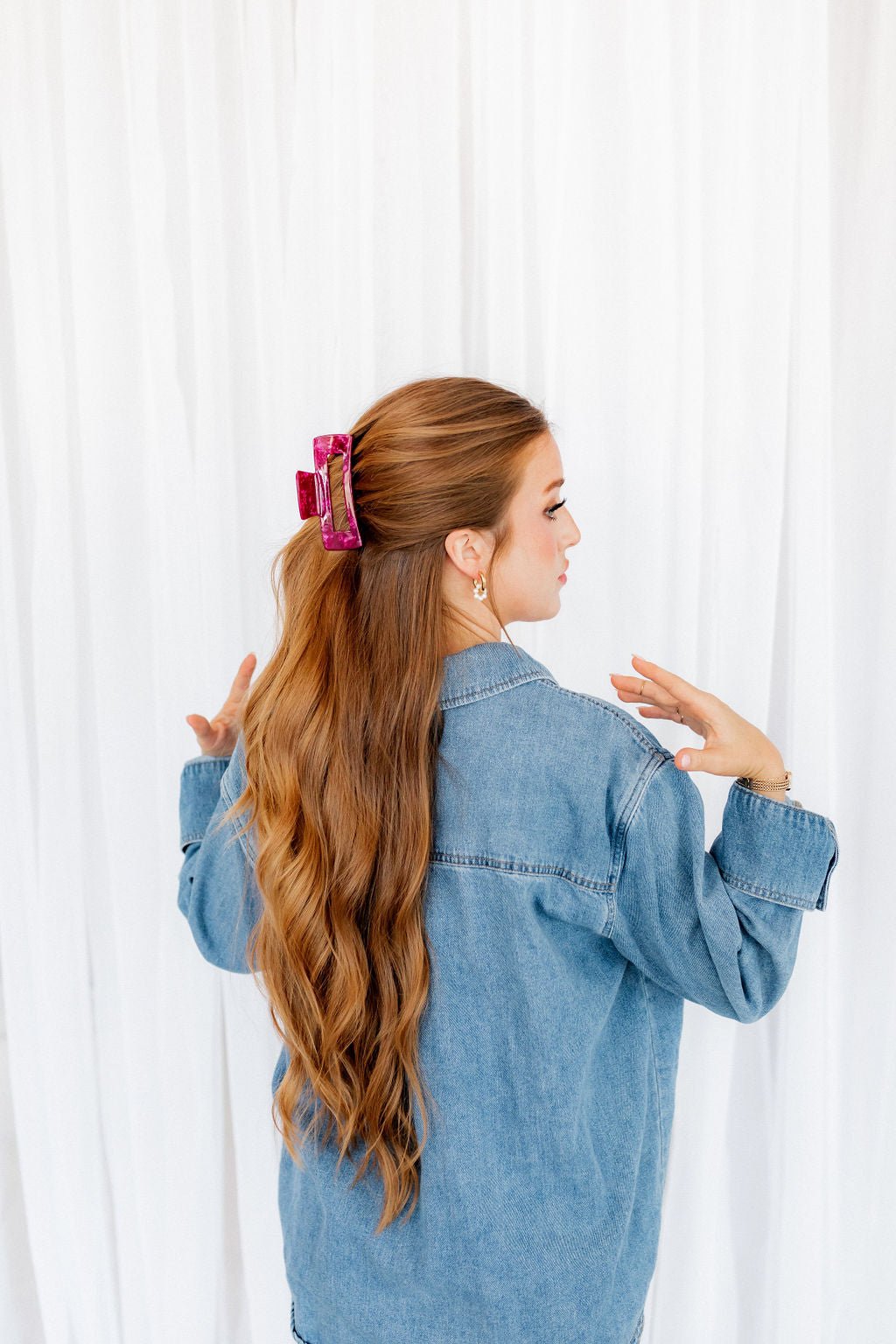 Hair Clip - Harper Pinot Noir - Shop LINNY CO