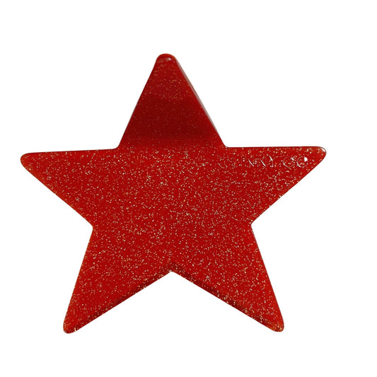 Hair Clip - Paxton Star Red - Shop LINNY CO