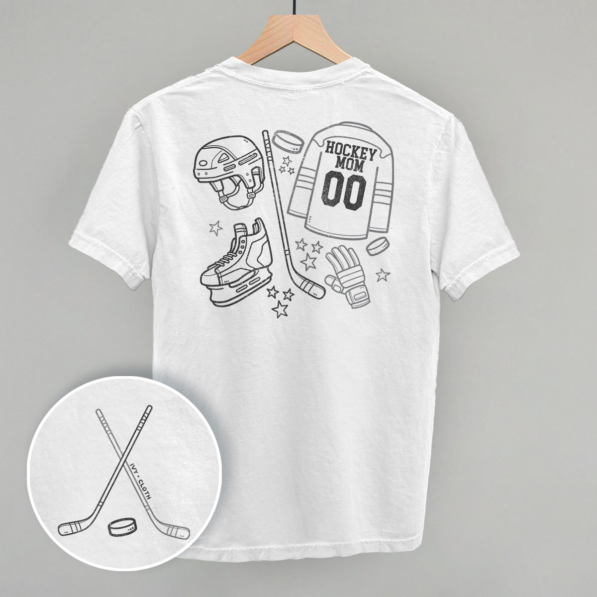 Hockey Mom Doodle (Back Print) - Shop LINNY CO