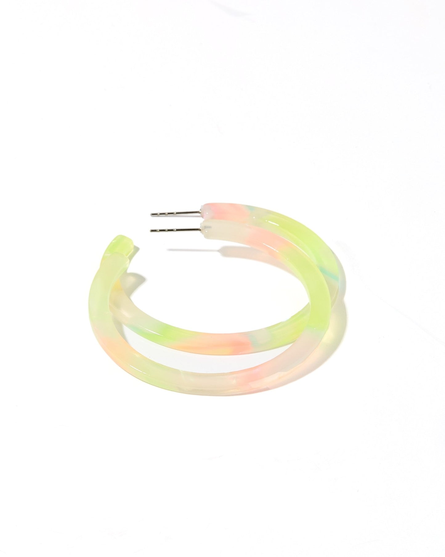 Holly Medium Hoop Earrings - Neon Punch - Shop LINNY CO