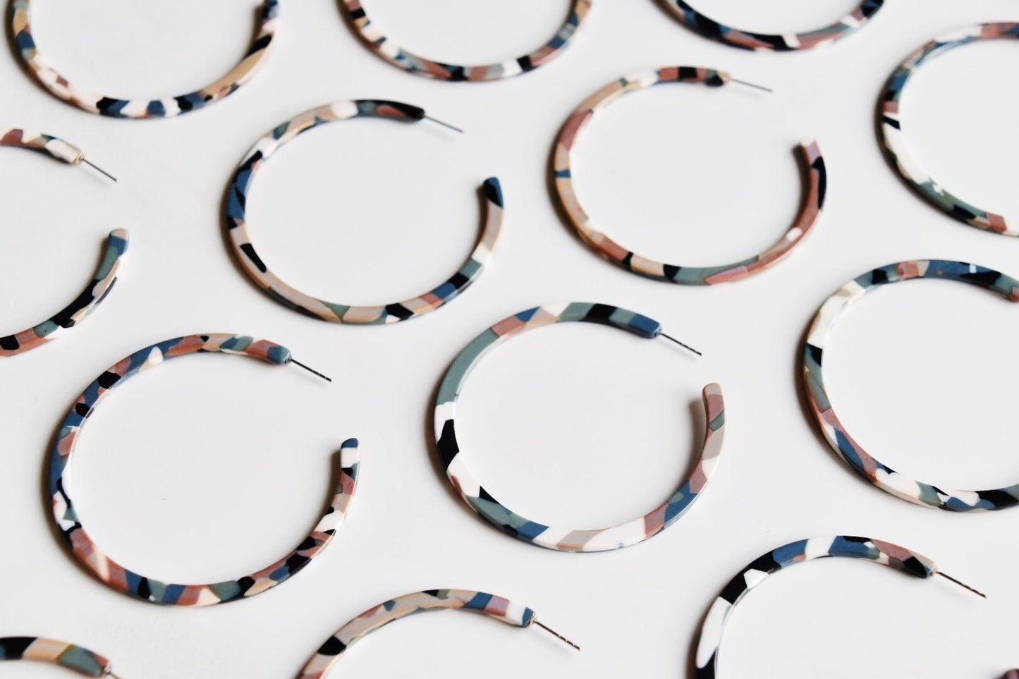 Holly Mega Hoop Earrings - Desert Camo - Shop LINNY CO