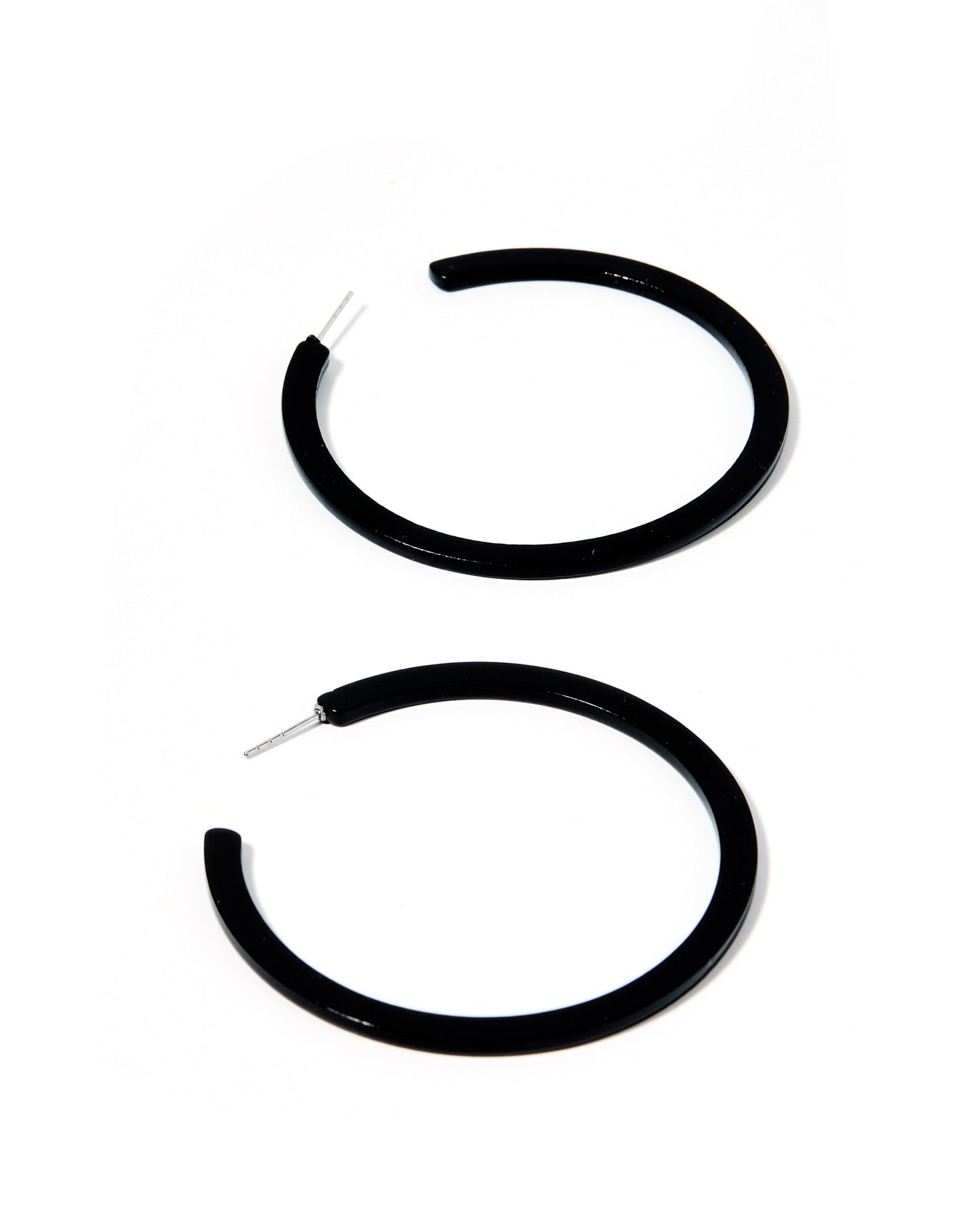 Holly Mega Hoop Earrings - True Black - Shop LINNY CO