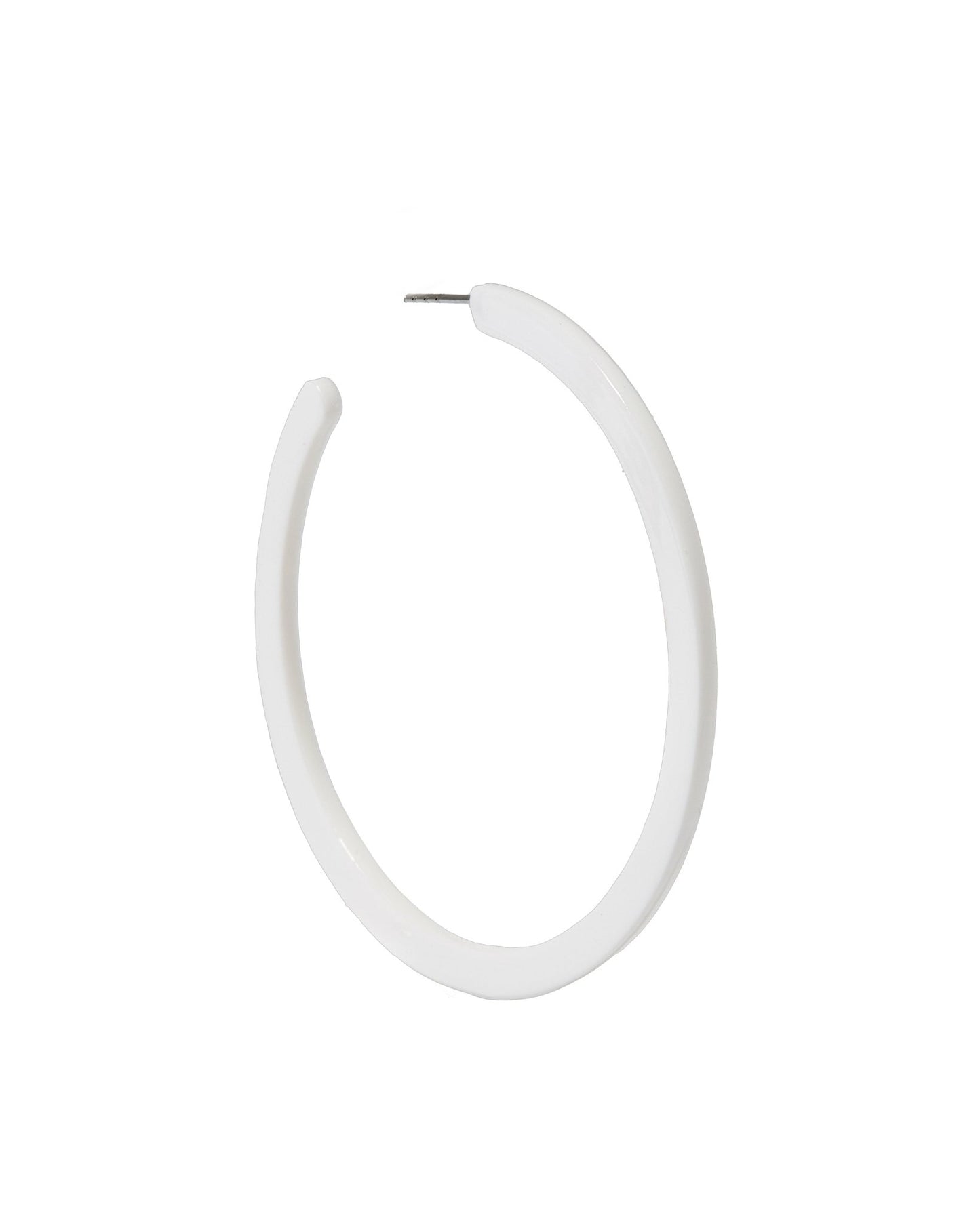 Holly Mega Hoop Earrings - True White - Shop LINNY CO
