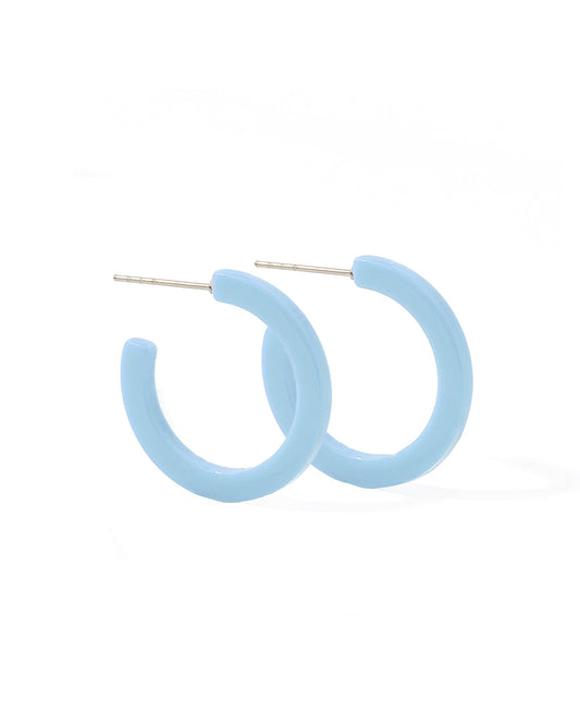 Holly Mini Hoop Earrings - Bluebell - Shop LINNY CO