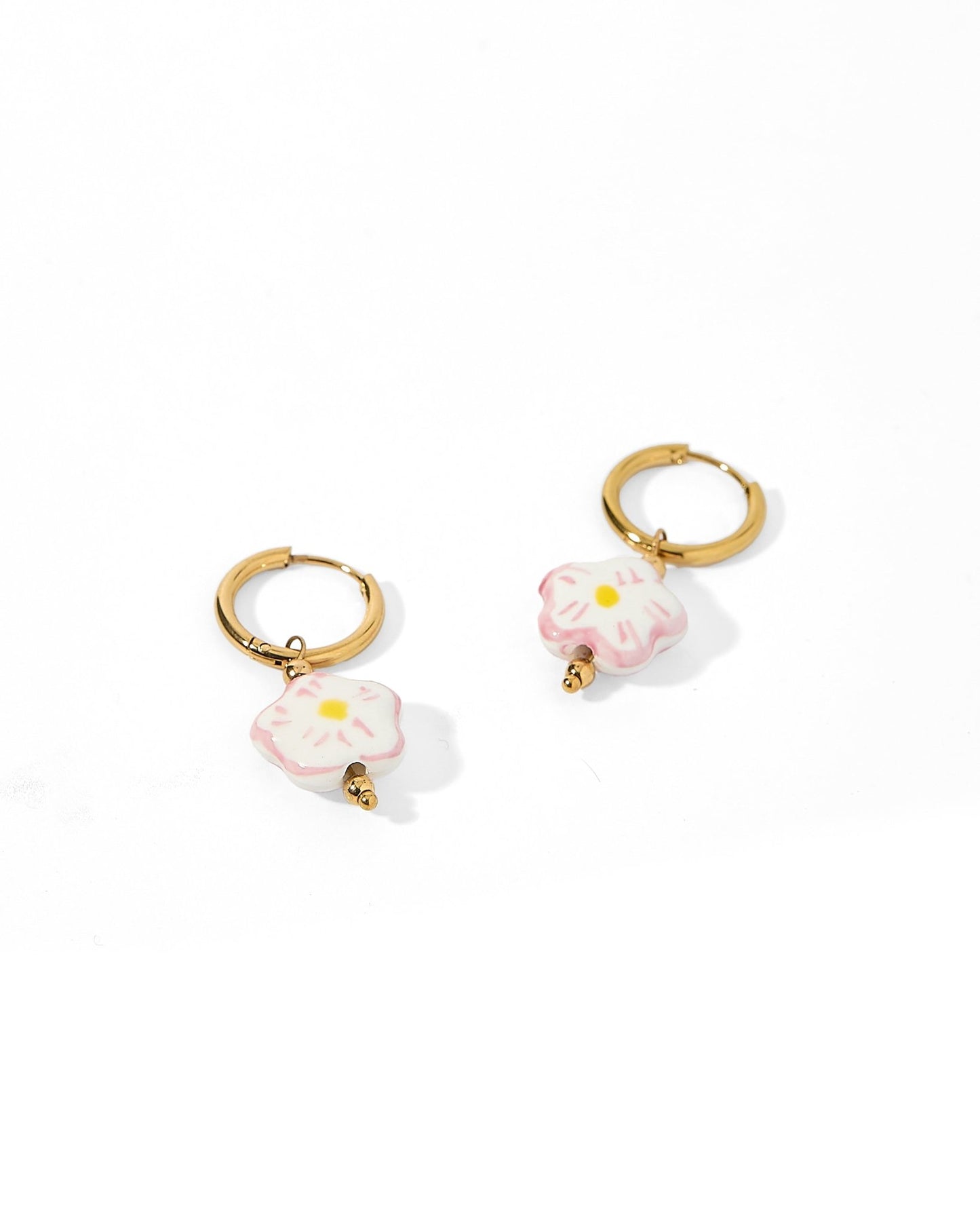 Huggie Charm Earrings - Bloom - Shop LINNY CO