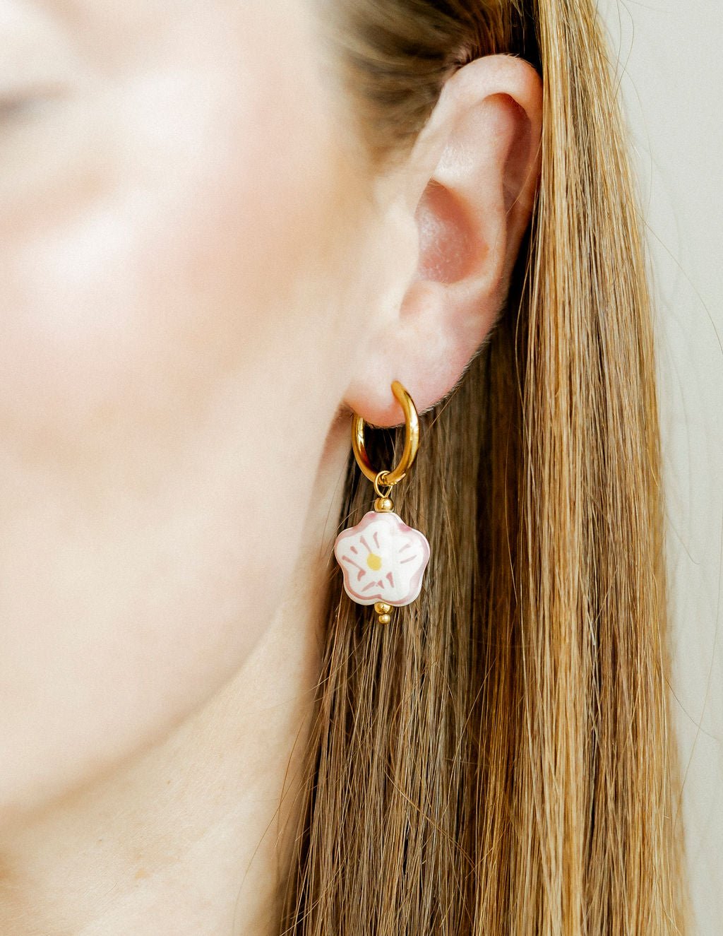 Huggie Charm Earrings - Bloom - Shop LINNY CO
