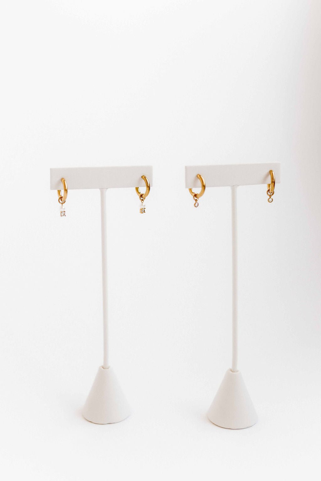 Huggie Charm Earrings - Celine Gold - Shop LINNY CO