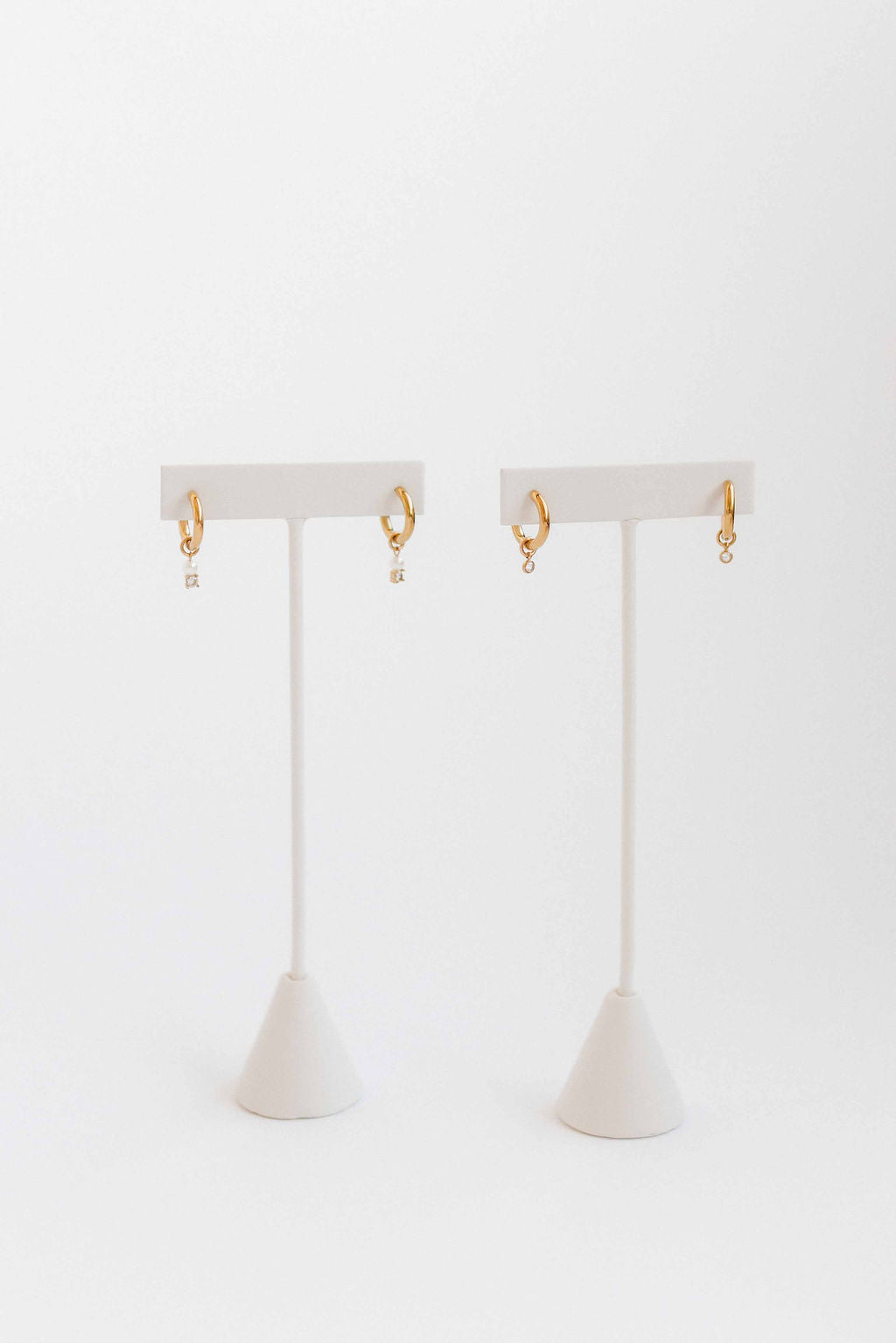 Huggie Charm Earrings - Celine Gold - Shop LINNY CO
