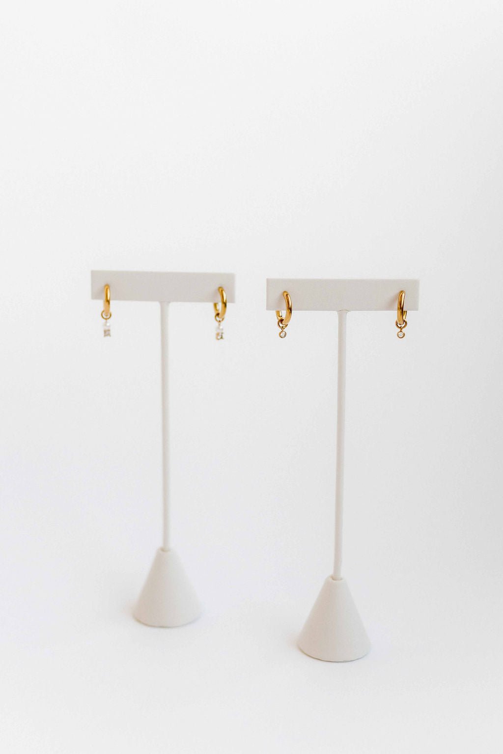 Huggie Charm Earrings - Celine Gold - Shop LINNY CO