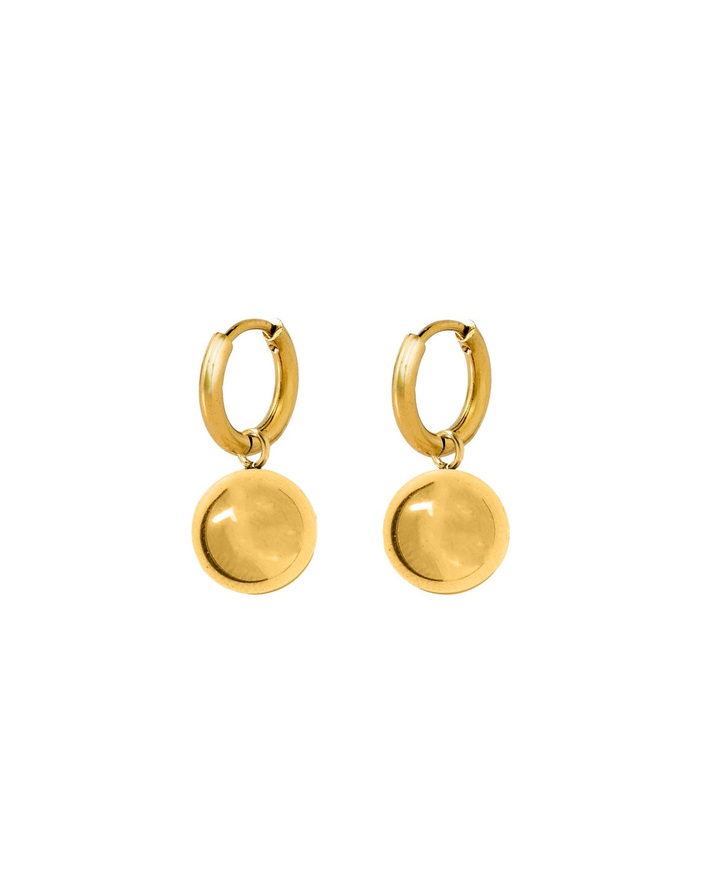 Huggie Charm Earrings - Charlotte Gold - Shop LINNY CO