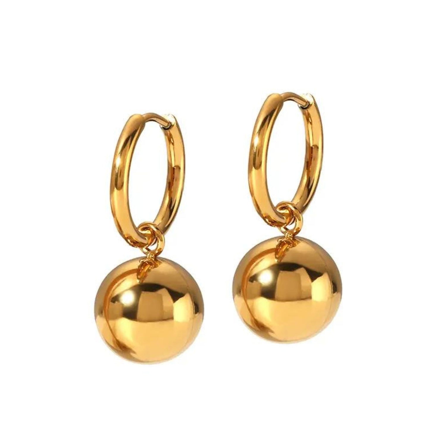 Huggie Charm Earrings - Charlotte Gold - Shop LINNY CO