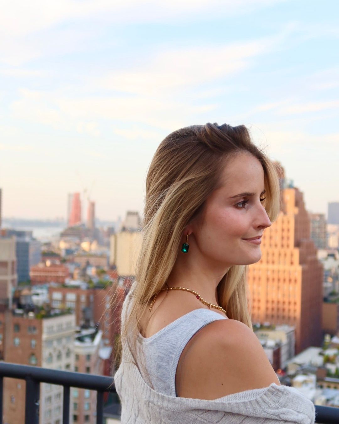 Huggie Charm Earrings - Diana Green - Shop LINNY CO