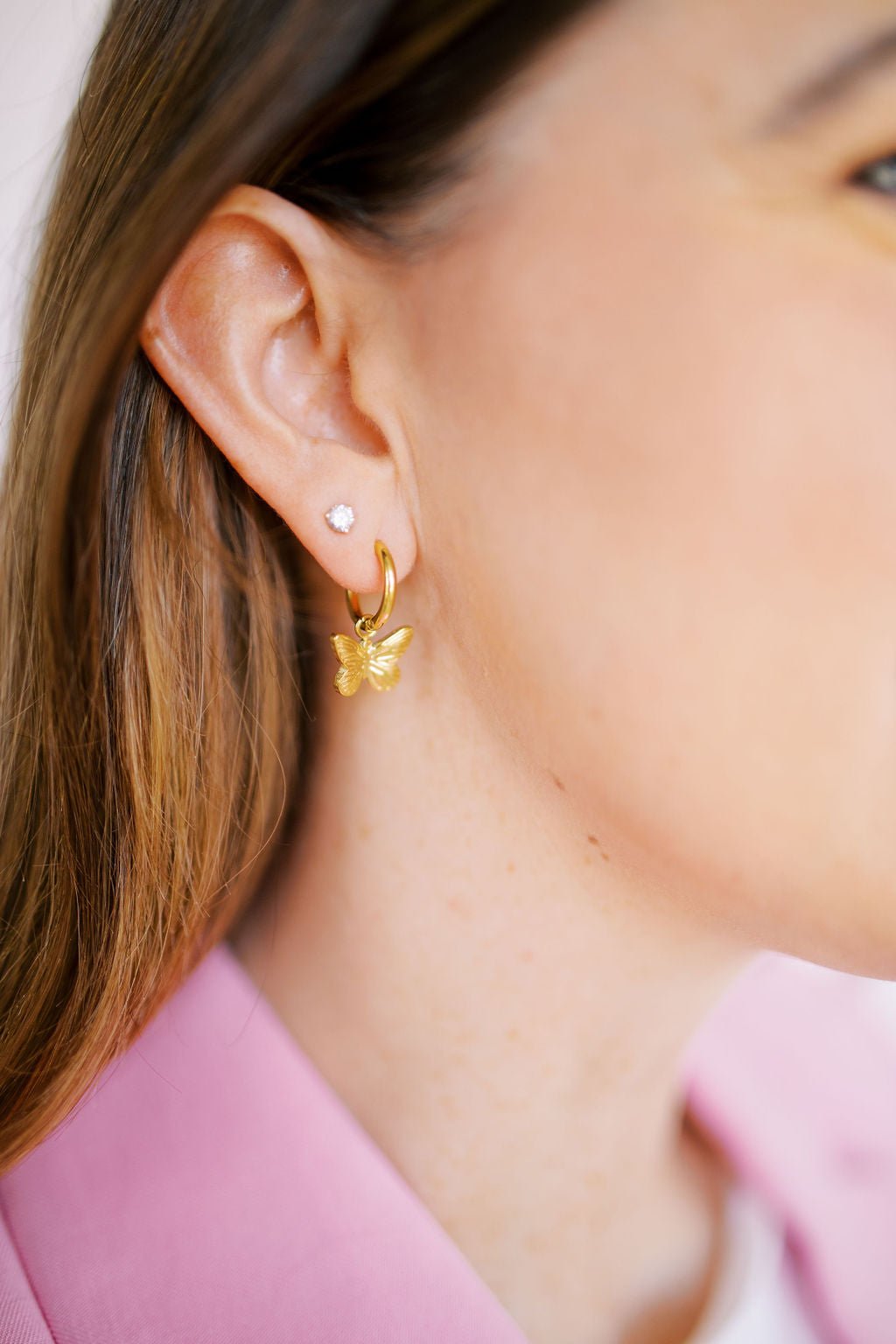 Huggie Earrings - Faye Butterfly - Shop LINNY CO