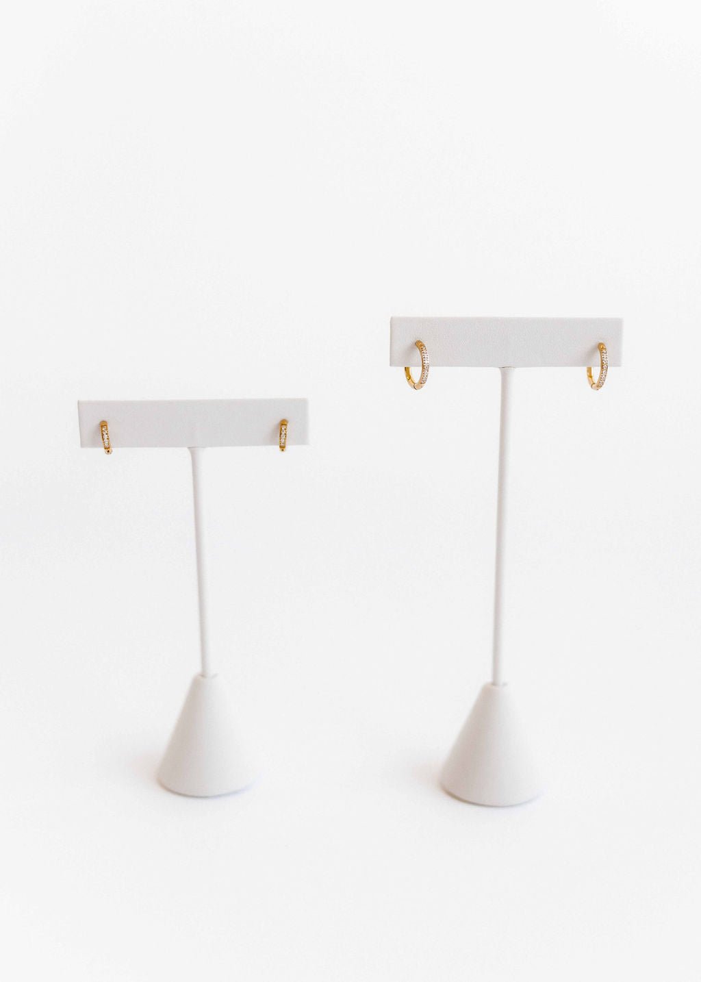 Huggie Earrings - Scarlett Hoop Gold 12mm CZ - Shop LINNY CO