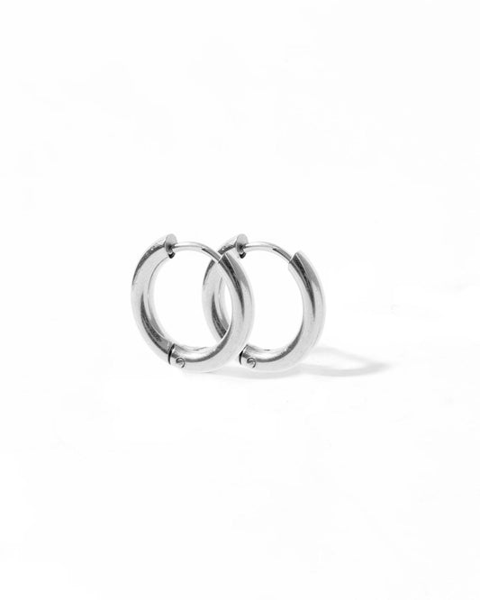 Huggie Earrings - Scarlett Hoop Silver 10mm - Shop LINNY CO