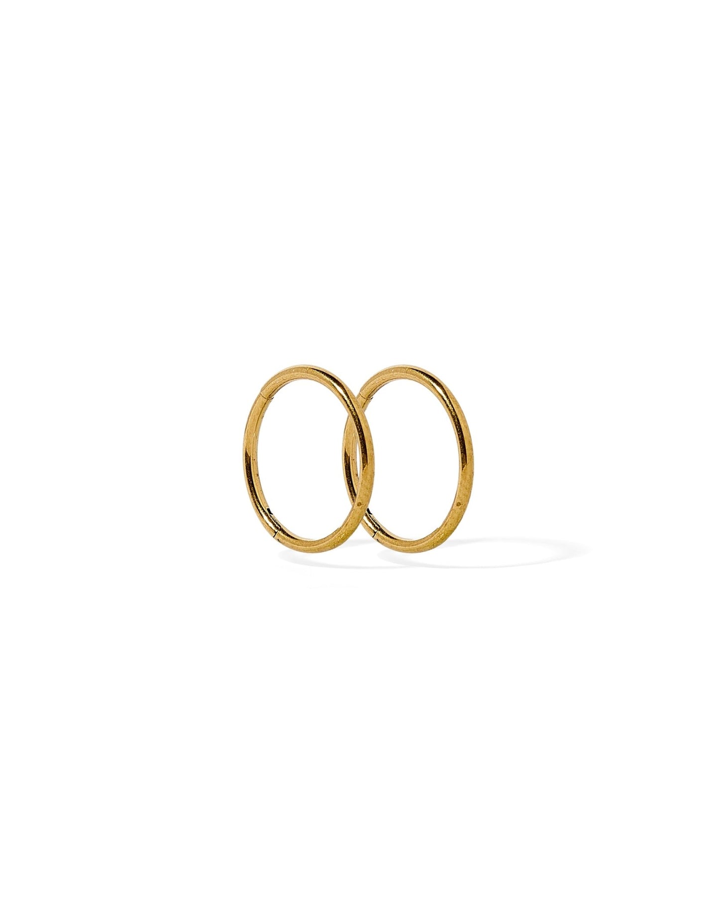 Huggie Infinity Hoop Earrings - Ava Gold 12mm - Shop LINNY CO