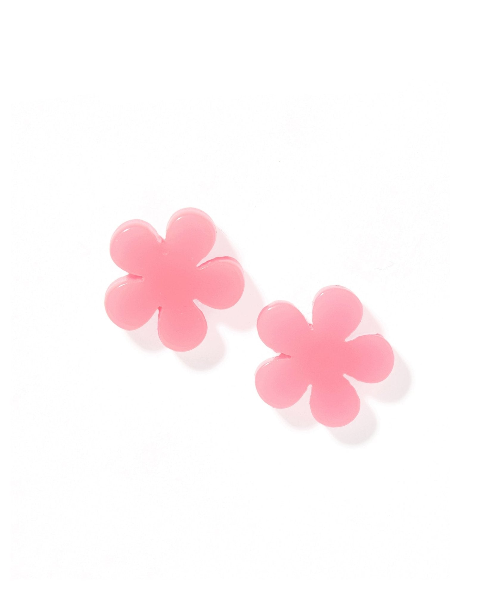 Jenna Stud Earrings - Flower Coral - Shop LINNY CO