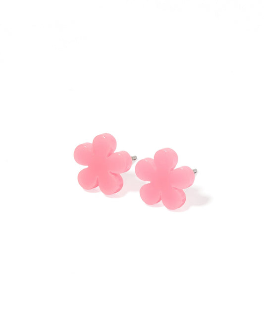 Jenna Stud Earrings - Flower Coral - Shop LINNY CO