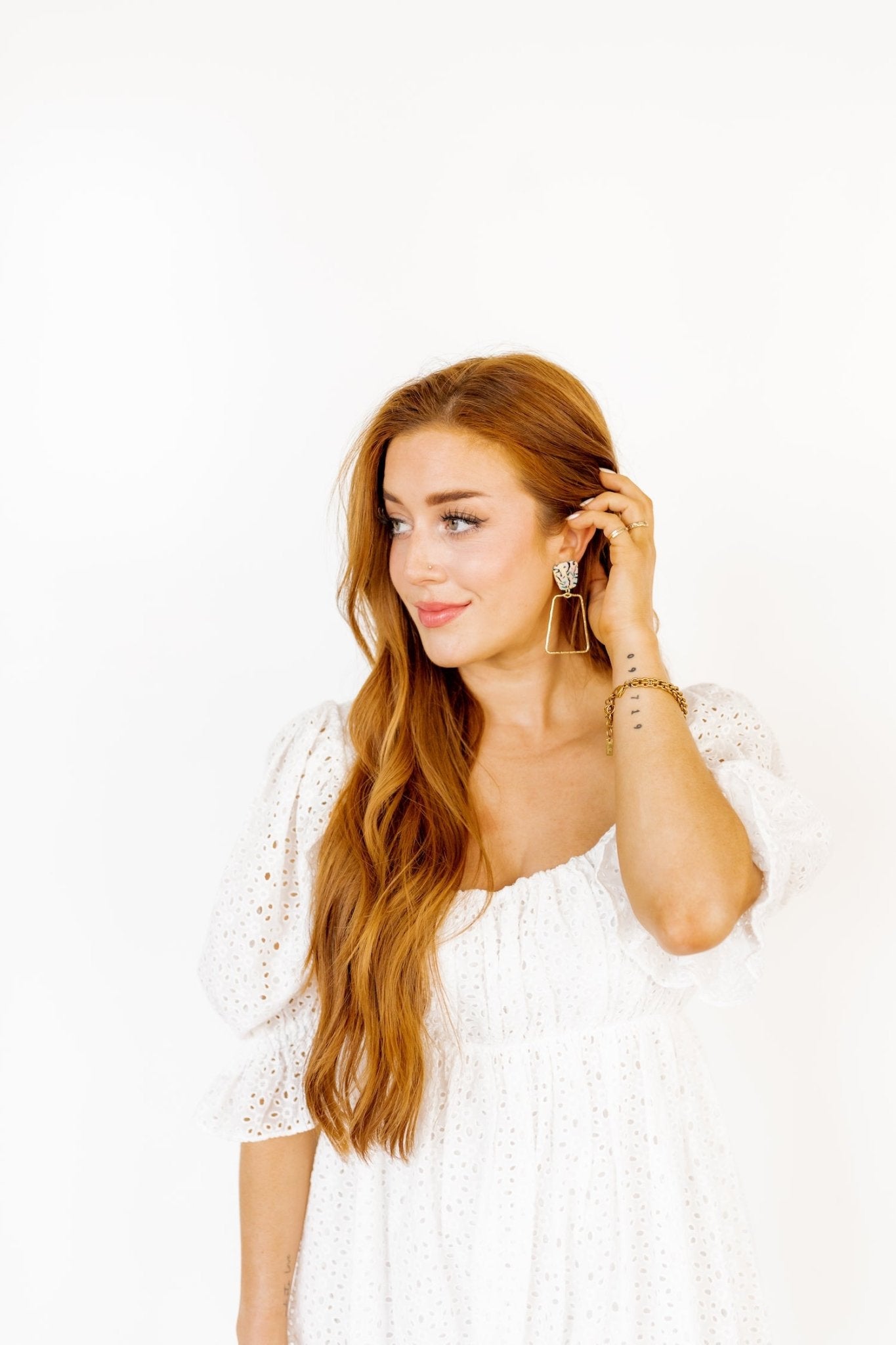 Kaelyn Statement Earrings - Blue - Pink Retro - Shop LINNY CO