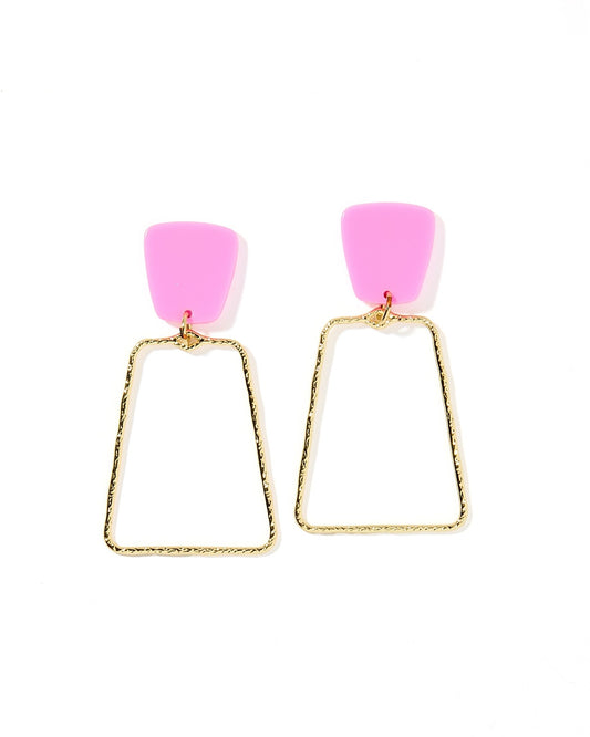 Kaelyn Statement Earrings - Bubble Gum - Shop LINNY CO