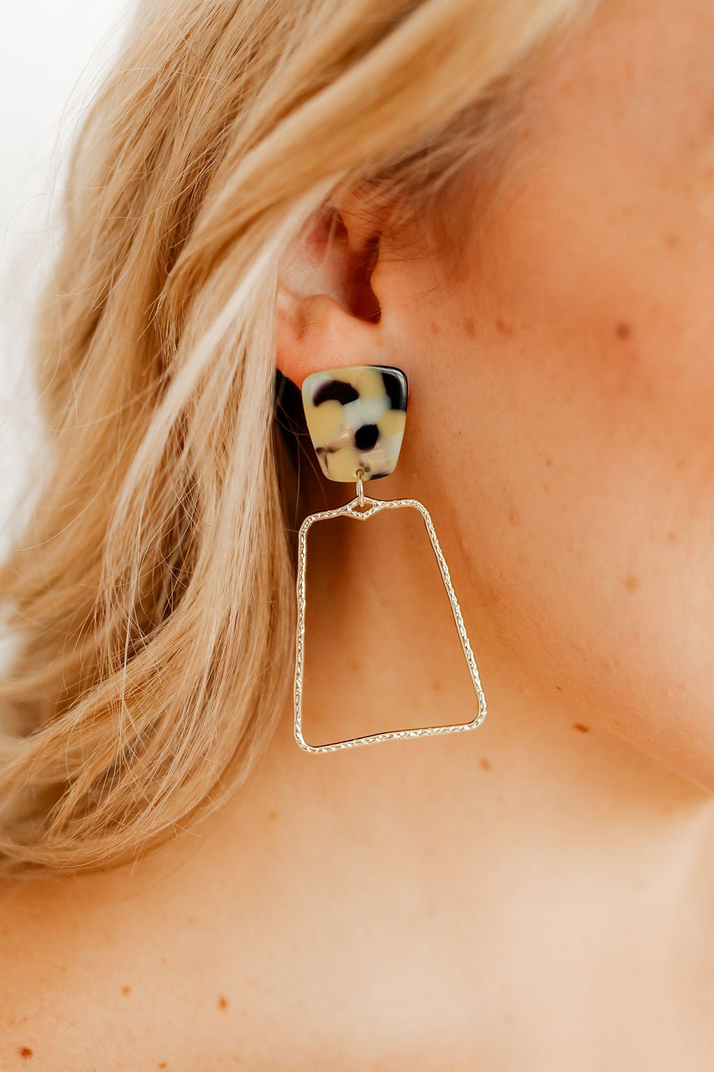 Kaelyn Statement Earrings - Green - Mustard Camo - Shop LINNY CO