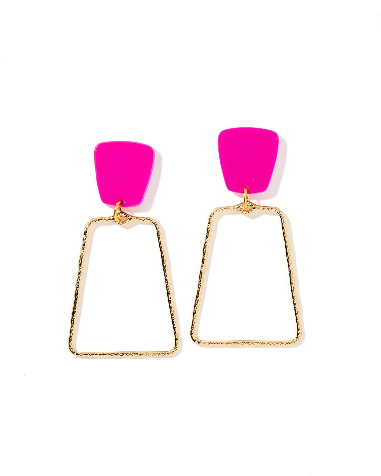 Kaelyn Statement Earrings - Magenta - Shop LINNY CO