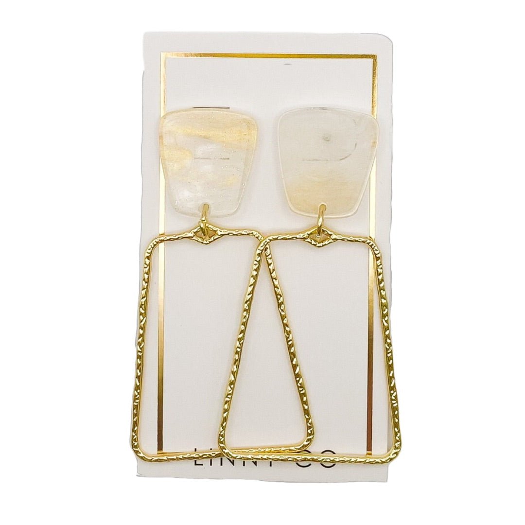 Kaelyn Statement Earrings - Milky Way - Shop LINNY CO