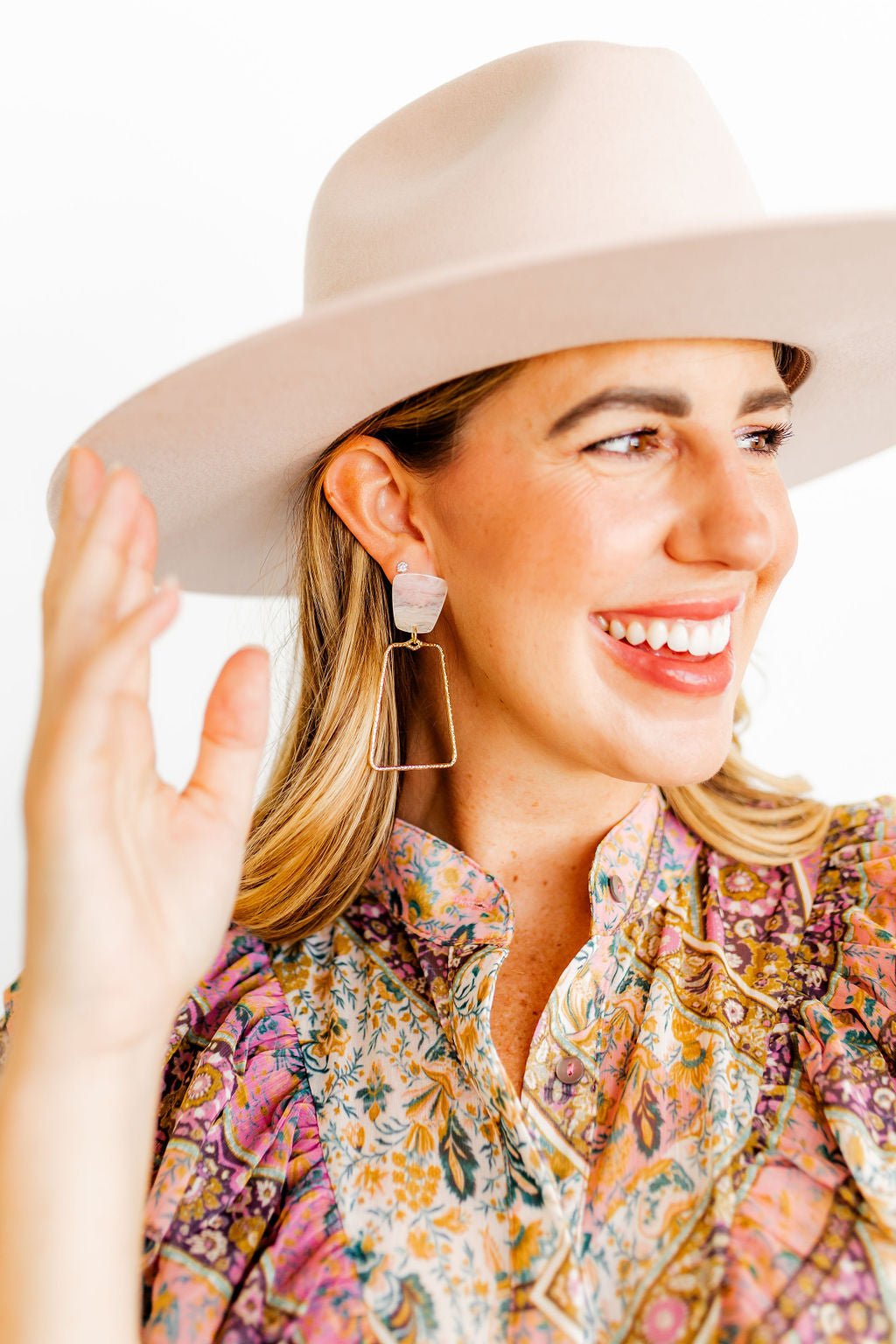 Kaelyn Statement Earrings - Milky Way - Shop LINNY CO