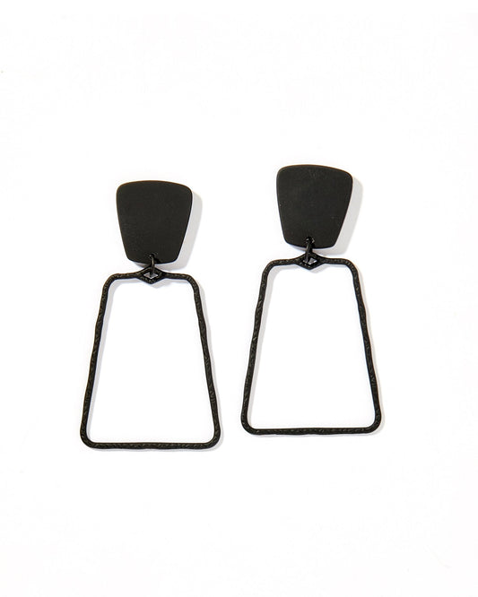 Kaelyn Statement Earrings - True Black - Shop LINNY CO