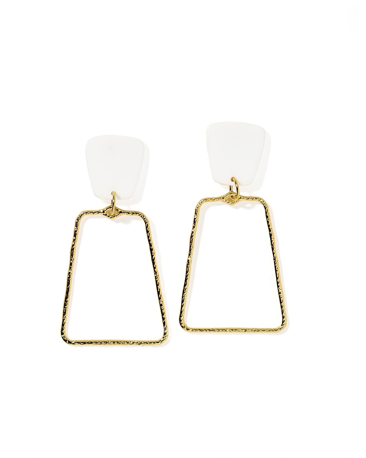 Kaelyn Statement Earrings - True White - Shop LINNY CO
