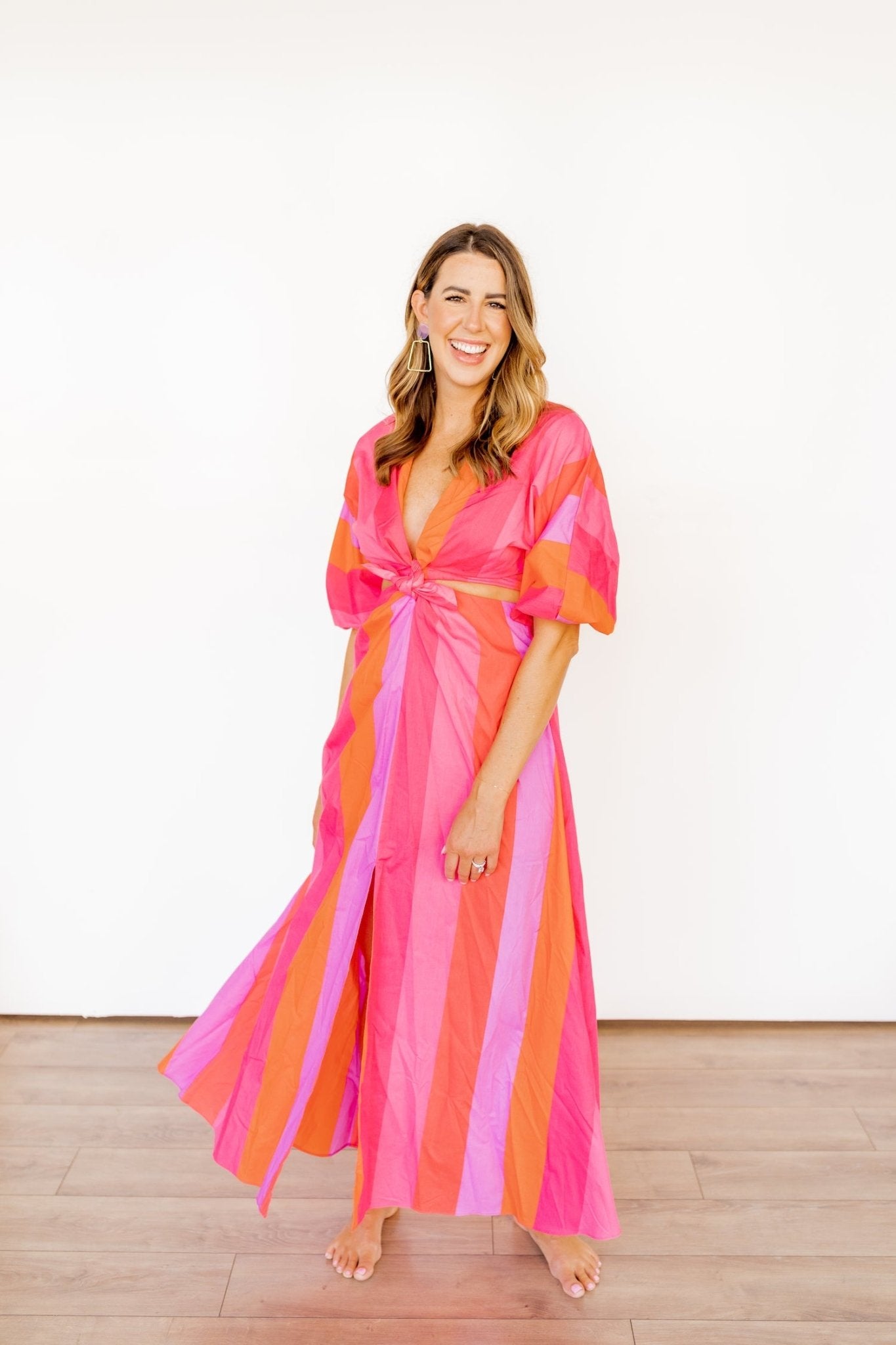 Kaelyn Statement Earrings - True White - Shop LINNY CO