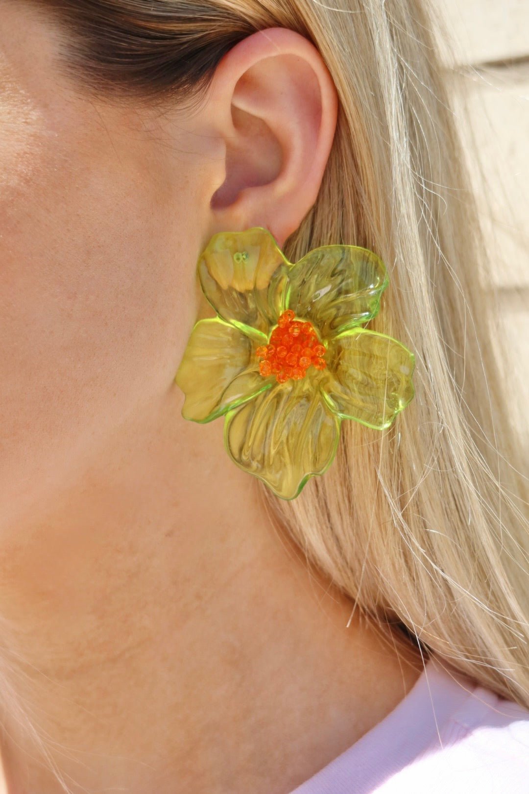 Kalani Statement Earrings - Green - Shop LINNY CO