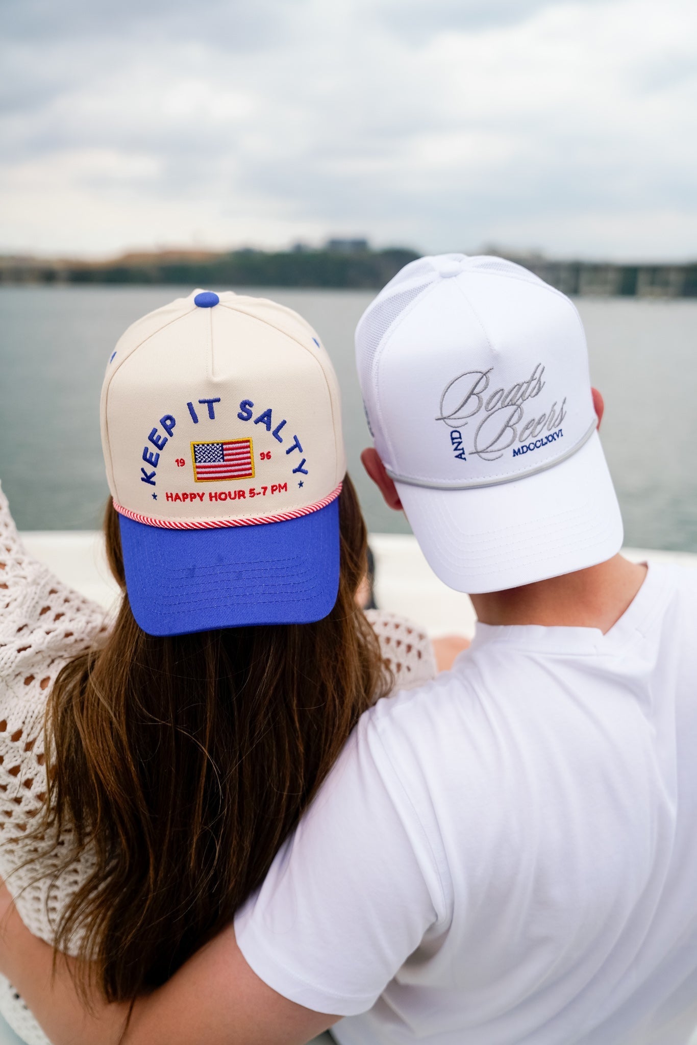 Keep it Salty - Royal Blue Vintage Trucker Hat - Shop LINNY CO