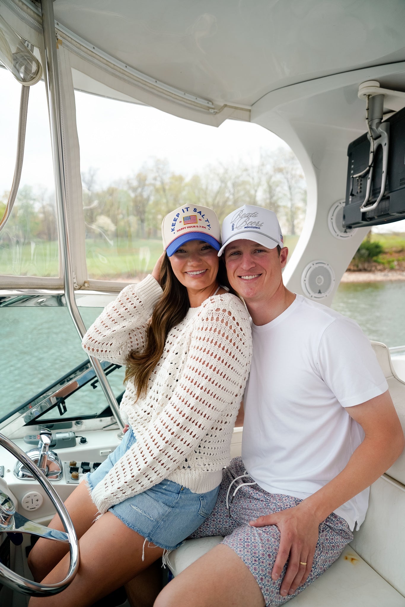 Keep it Salty - Royal Blue Vintage Trucker Hat - Shop LINNY CO