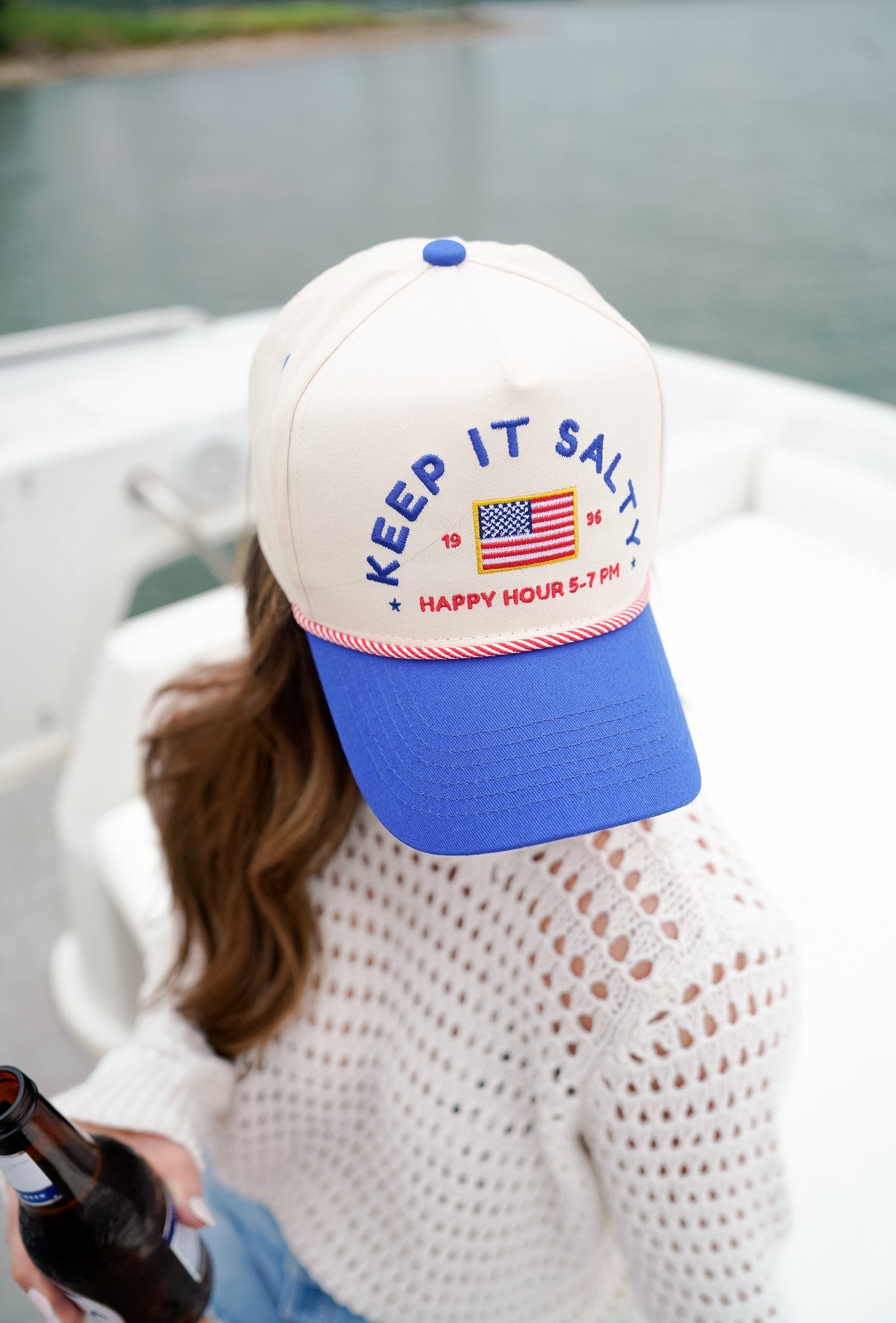 Keep it Salty - Royal Blue Vintage Trucker Hat - Shop LINNY CO