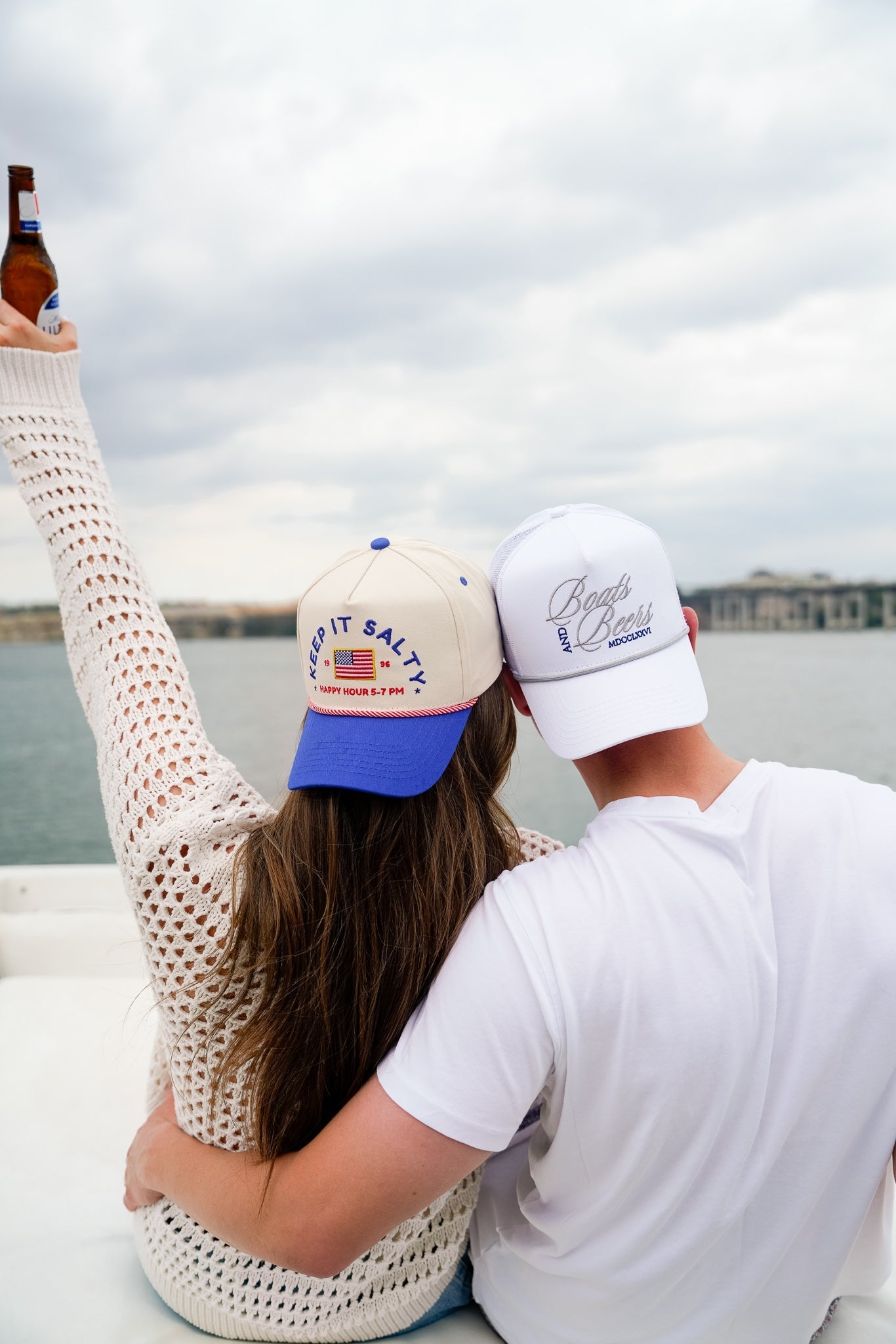 Keep it Salty - Royal Blue Vintage Trucker Hat - Shop LINNY CO