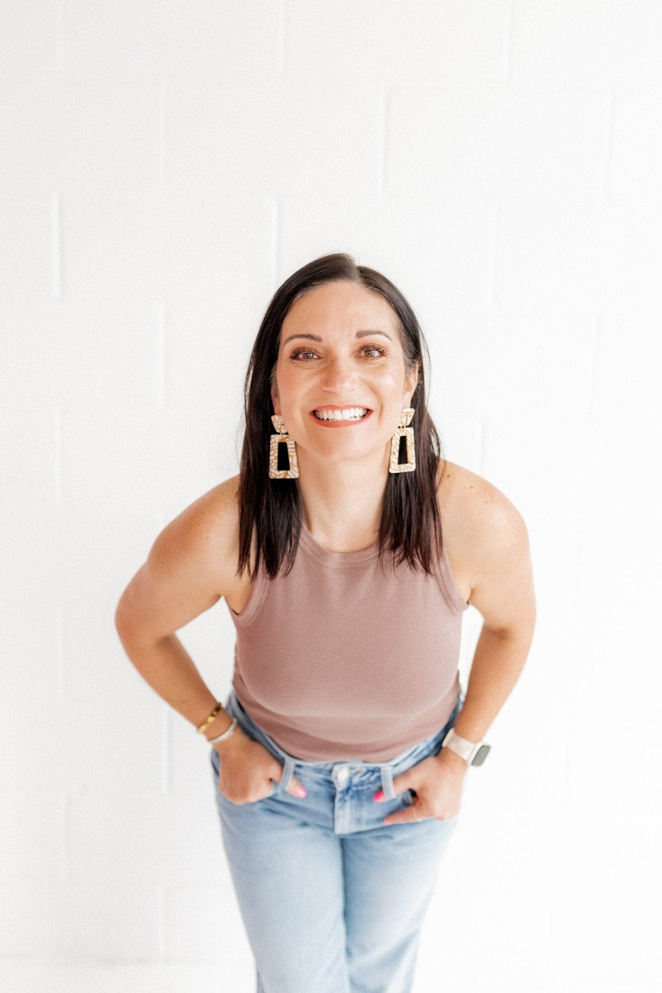 Kennedy Statement Earrings - Desert Sand - Shop LINNY CO