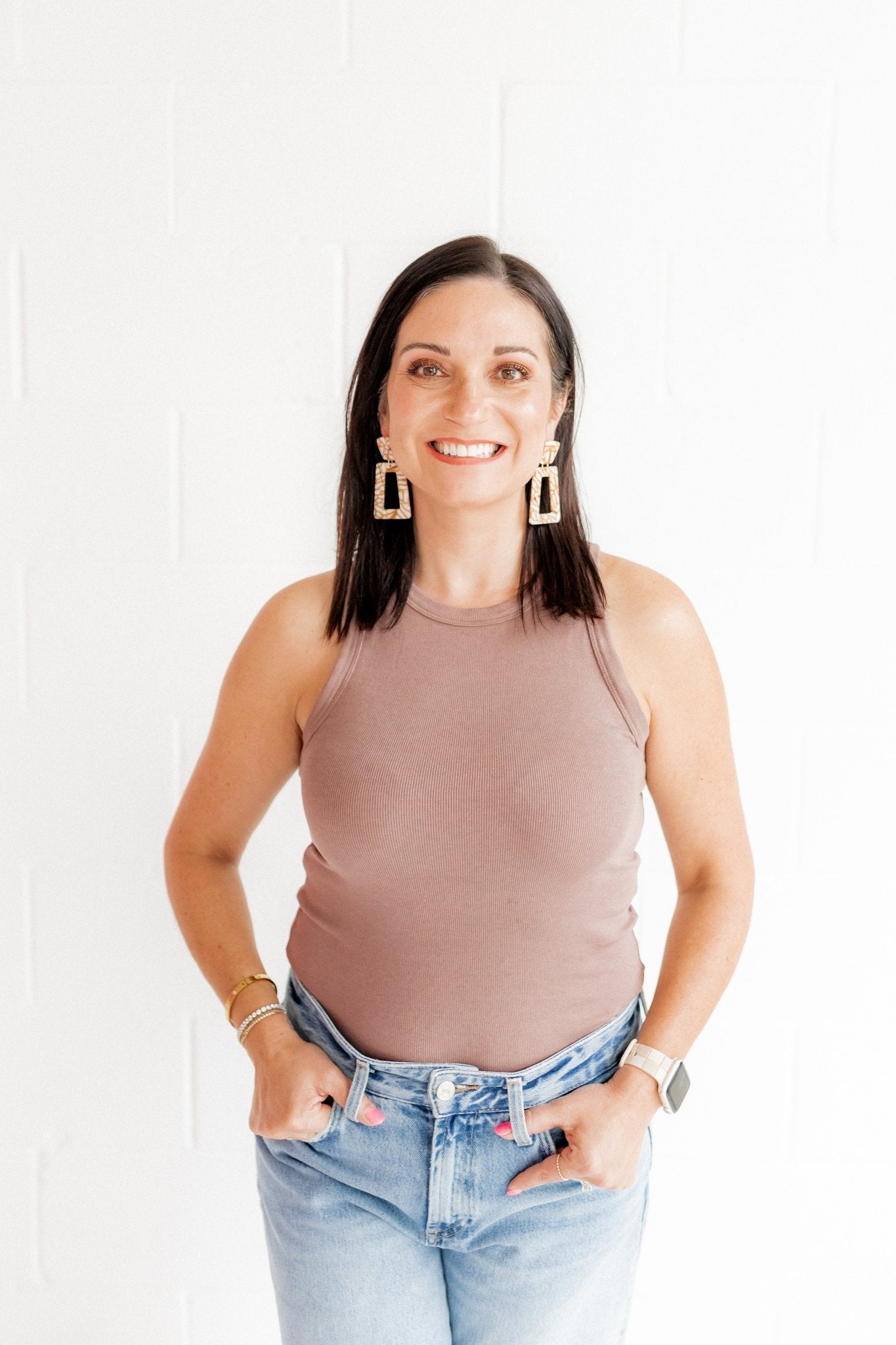 Kennedy Statement Earrings - Desert Sand - Shop LINNY CO