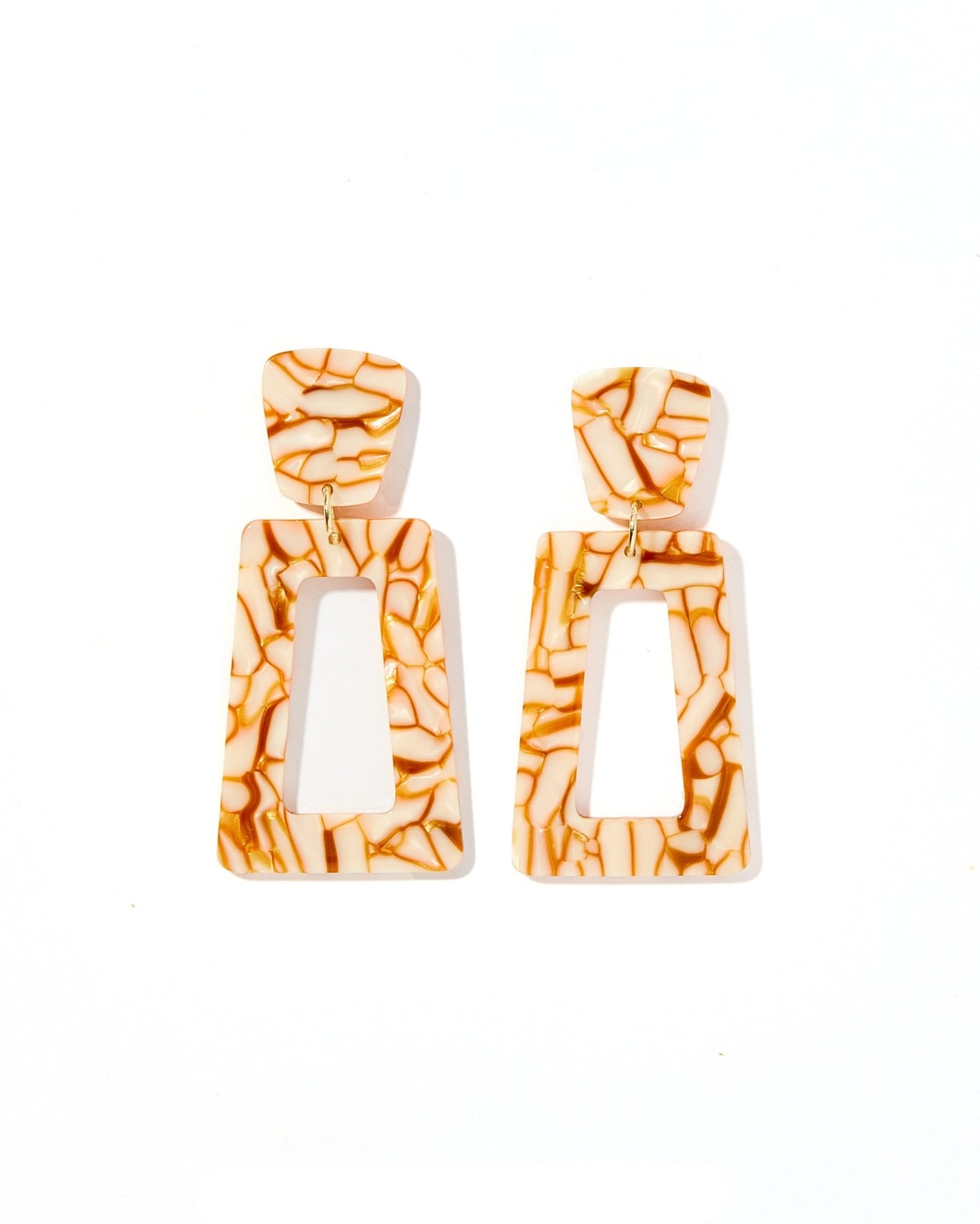 Kennedy Statement Earrings - Desert Sand - Shop LINNY CO