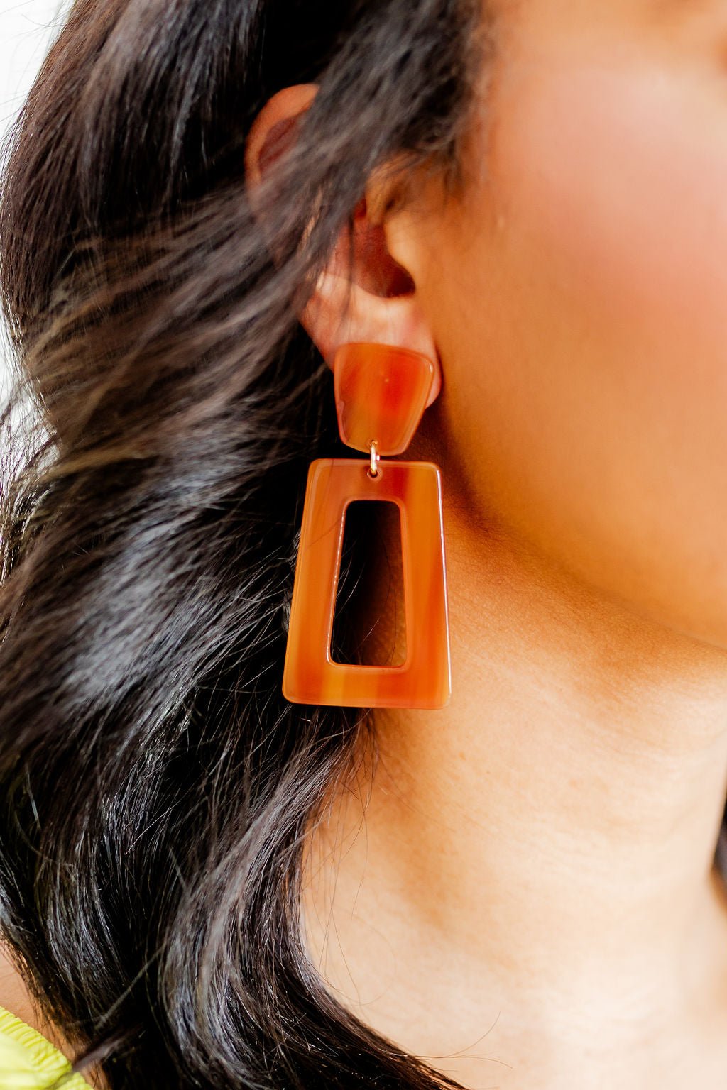 Kennedy Statement Earrings - Honey - Shop LINNY CO