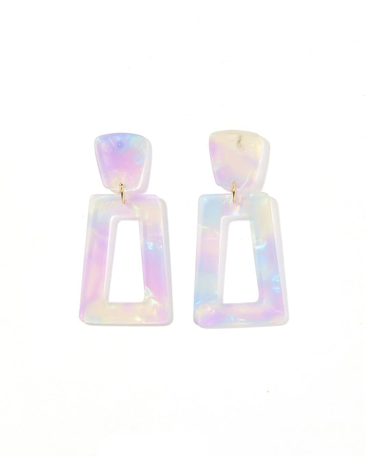 Kennedy Statement Earrings - Lavender Skies - Shop LINNY CO