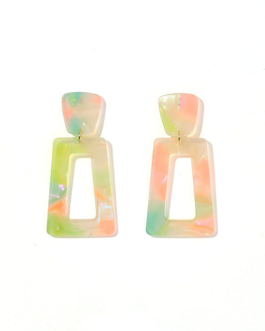 Kennedy Statement Earrings - Neon Punch - Shop LINNY CO