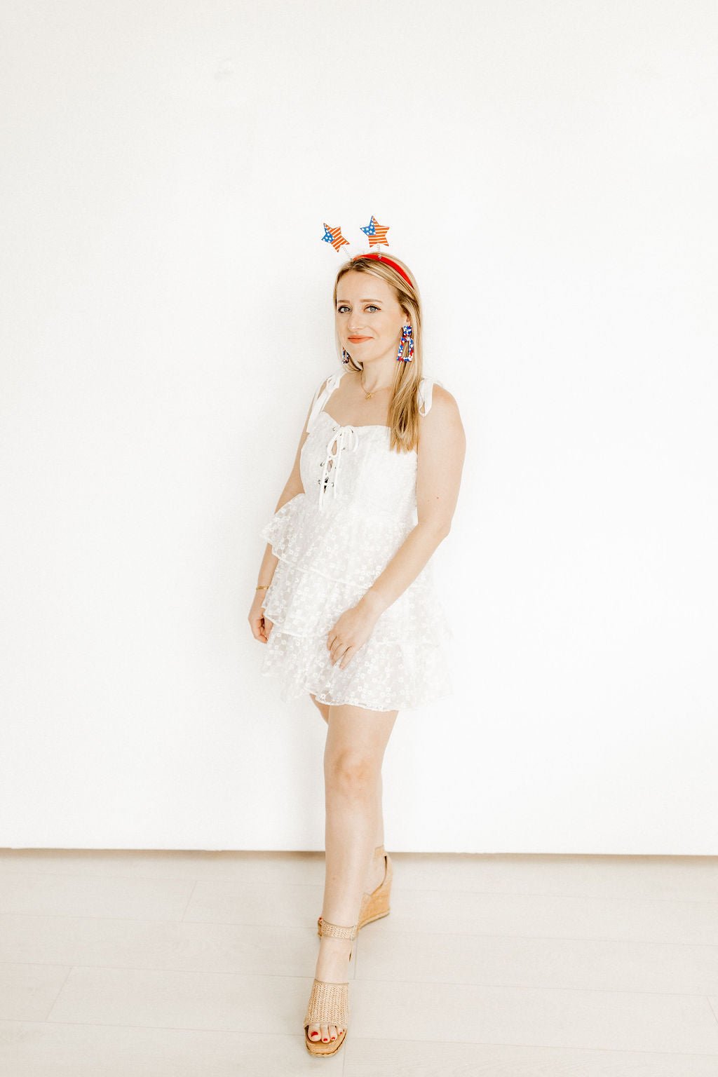 Kennedy Statement Earrings - Red, White, and Blue - Shop LINNY CO